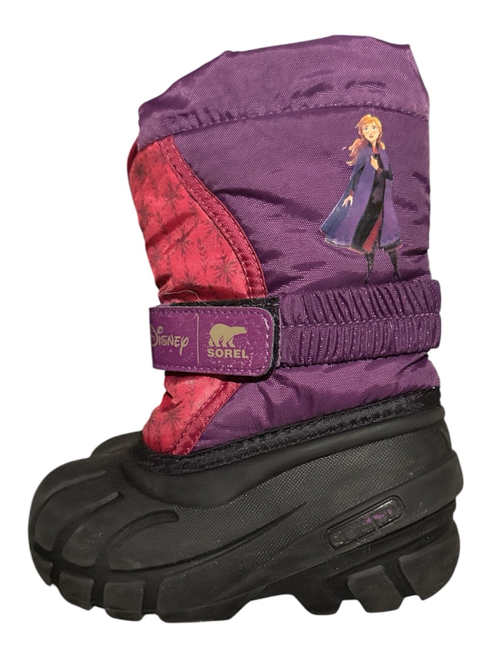 Sorel Kids Purple and Pink Disney Anna Snow Boot